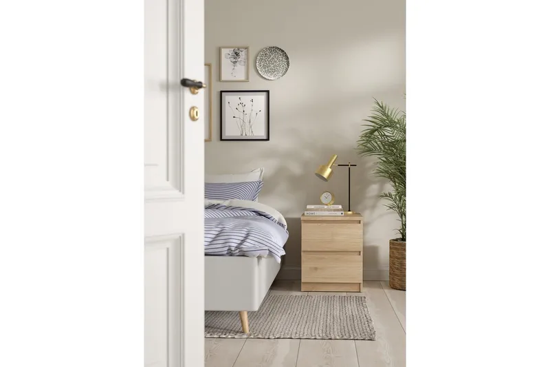 Salomns Yöpöytä 40 cm - Luonnonväri - Huonekalut - Pöytä & ruokailuryhmä - Apupöytä & sivupöytä - Yöpöytä