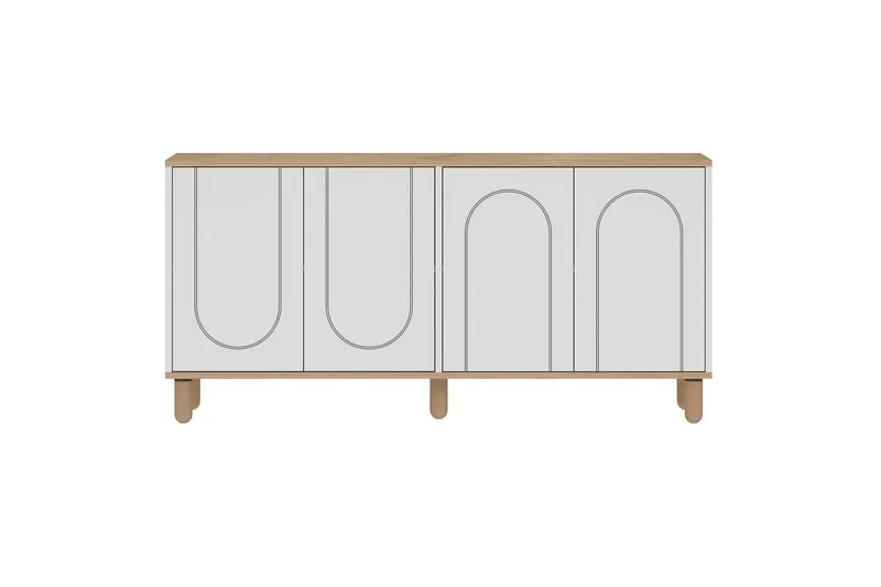 Salven Konsolipöytä 150 cm, Tammi/Valkoinen