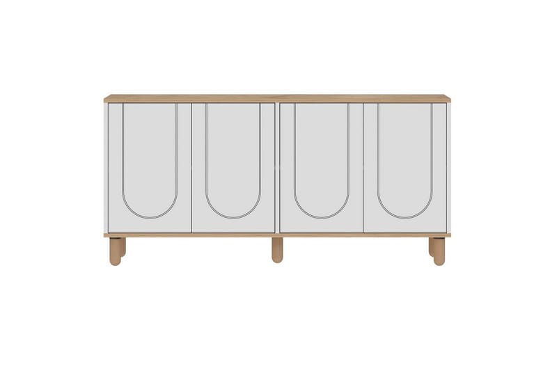 Salven Konsolipöytä 150 cm, Tammi/Valkoinen