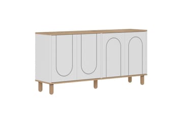Salven Konsolipöytä 150 cm - Tammi/Valkoinen - Huonekalut - Pöytä & ruokailuryhmä - Apupöytä & sivupöytä - Eteispöytä