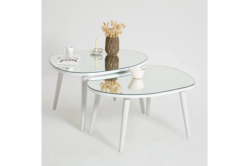 Samtens Sarjapöytä - Valkoinen - Huonekalut - Pöytä & ruokailuryhmä - Apupöytä & sivupöytä - Sarjapöytä