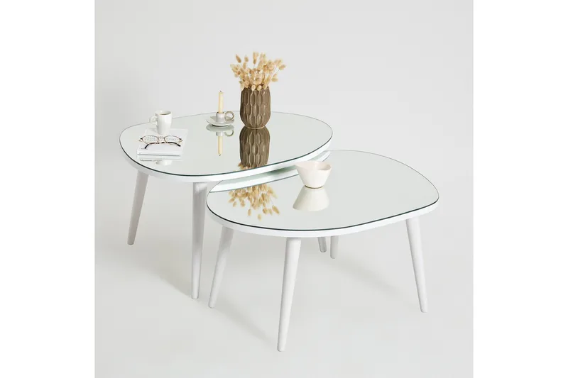 Samtens Sarjapöytä - Valkoinen - Huonekalut - Pöytä & ruokailuryhmä - Apupöytä & sivupöytä - Sarjapöytä