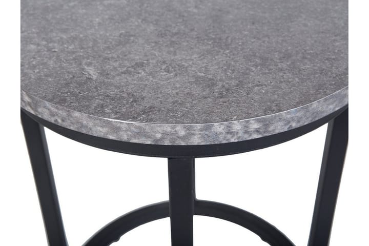Sarjapöytä 2 kpl Dixie 37x37 cm - Musta - Apupöytä & sivupöytä