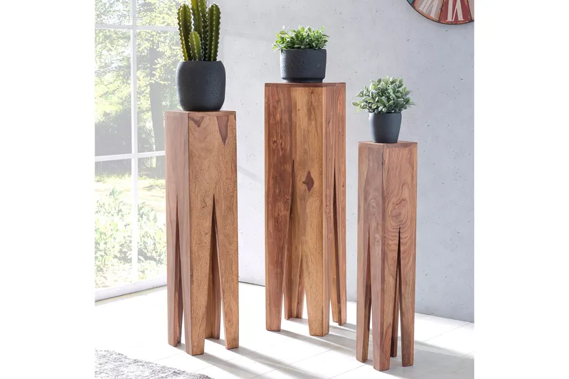 Sarjapöytä Bufalini 3-pak, Puu/Luonnonväri