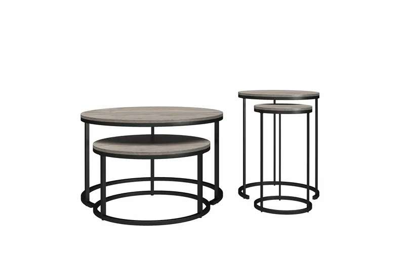 Sarjapöytä Camdale - Harmaa - Huonekalut - Pöytä & ruokailuryhmä - Apupöytä & sivupöytä - Sarjapöytä