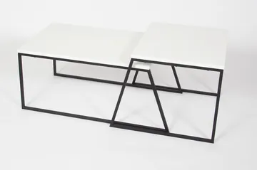 Sarjapöytä Lindome 88 cm 2 pöytää - Valkoinen - Huonekalut - Pöytä & ruokailuryhmä - Apupöytä & sivupöytä - Sarjapöytä
