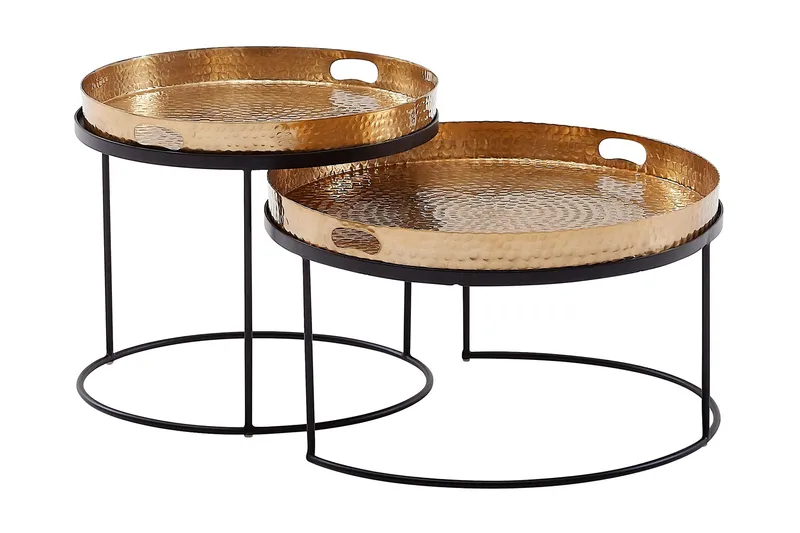 Sarjapöytä Rachid 46 cm Pyöreä, Kulta