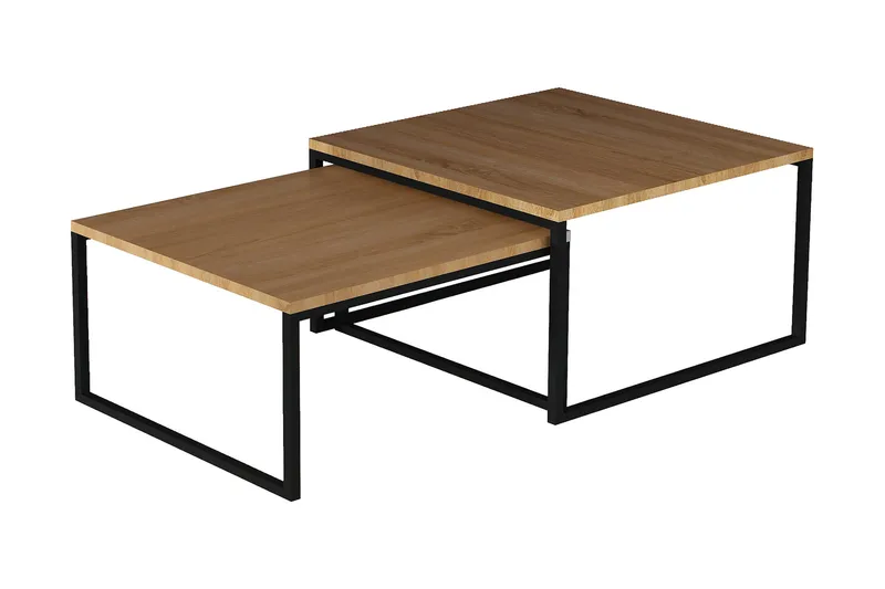 Sarjapöytä Pedruel 69 cm 2 pöytää, Ruskea