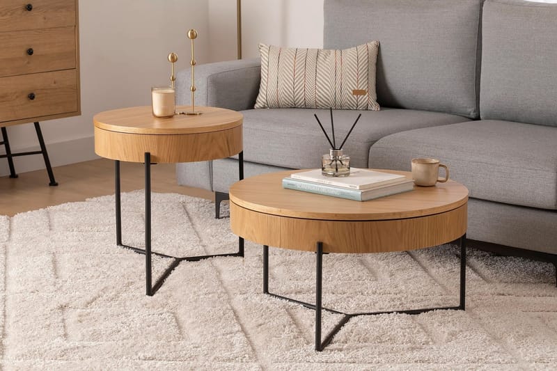 Satsipöytä Islo - Musta - Huonekalut - Pöytä & ruokailuryhmä - Apupöytä & sivupöytä - Sarjapöytä