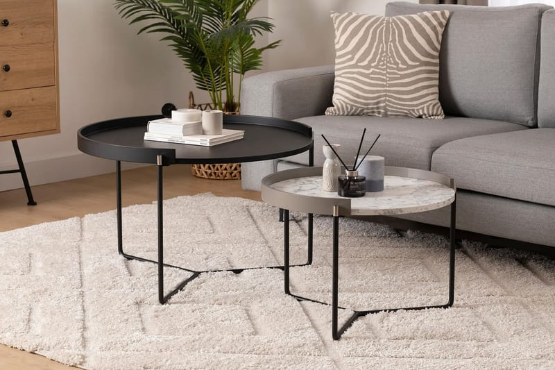 Satsipöytä Manisha - Antrasiitti - Huonekalut - Pöytä & ruokailuryhmä - Apupöytä & sivupöytä - Sarjapöytä