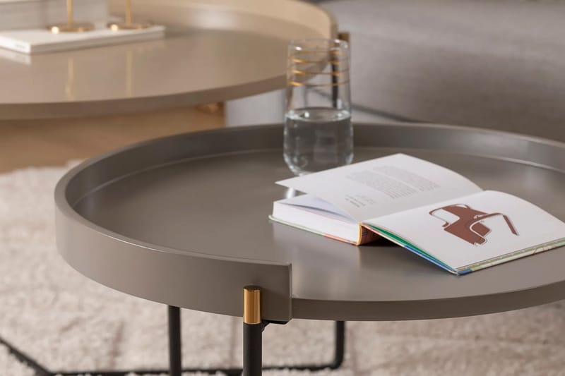 Satsipöytä Manisha - Beige - Huonekalut - Pöytä & ruokailuryhmä - Apupöytä & sivupöytä - Sarjapöytä