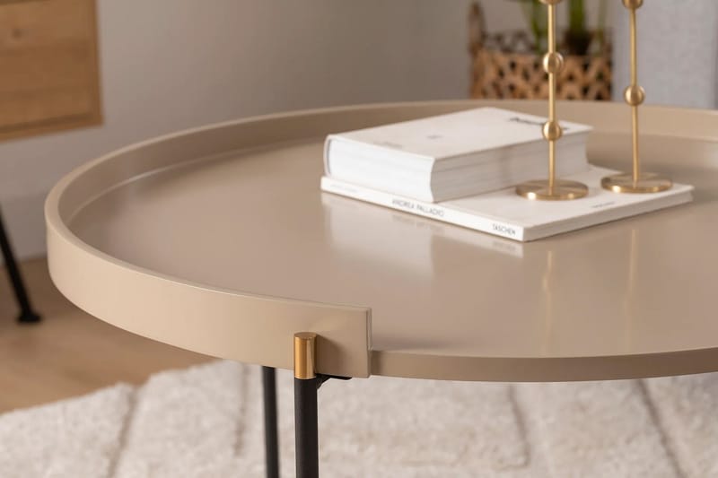 Satsipöytä Manisha - Beige - Huonekalut - Pöytä & ruokailuryhmä - Apupöytä & sivupöytä - Sarjapöytä