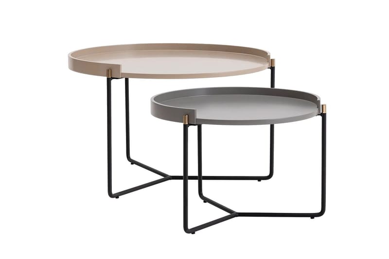 Satsipöytä Manisha - Beige - Huonekalut - Pöytä & ruokailuryhmä - Apupöytä & sivupöytä - Sarjapöytä