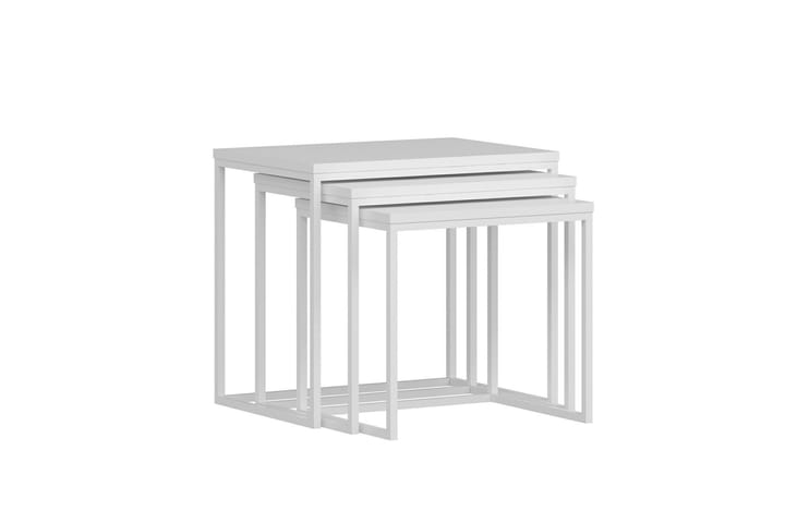 Satsipöytä Rambir - Valkoinen - Sarjapöytä - Sohvapöytä