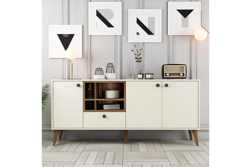 Scone Konsolipöytä 180 cm - Kerma - Huonekalut - Pöytä & ruokailuryhmä - Apupöytä & sivupöytä - Konsolipöytä