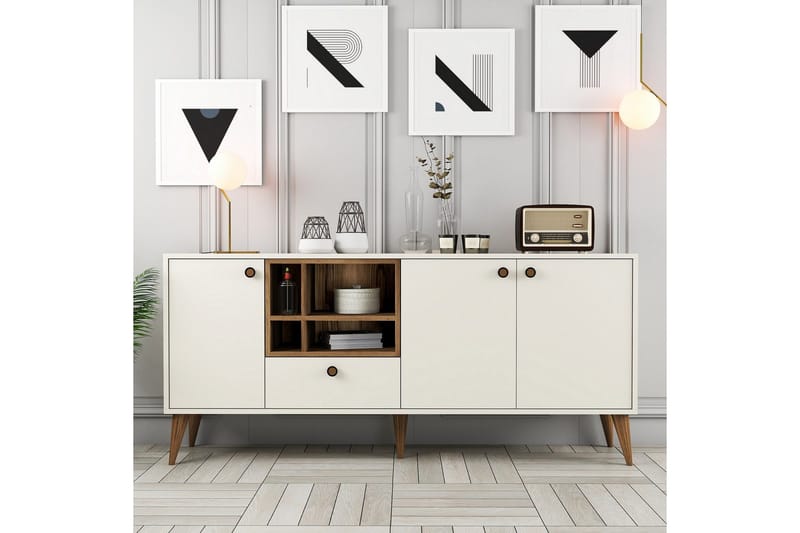 Scone Konsolipöytä 180 cm - Kerma - Huonekalut - Pöytä & ruokailuryhmä - Apupöytä & sivupöytä - Eteispöytä