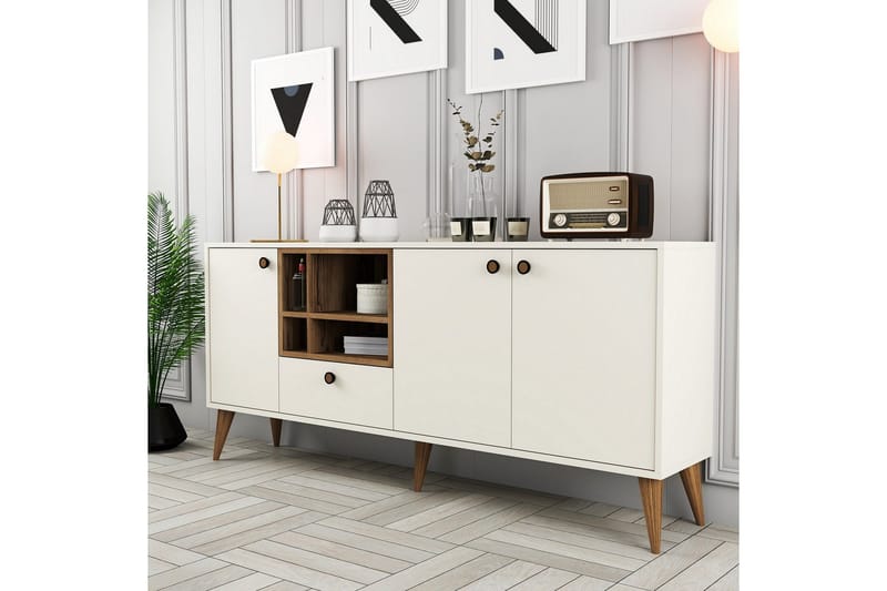 Scone Konsolipöytä 180 cm - Kerma - Huonekalut - Pöytä & ruokailuryhmä - Apupöytä & sivupöytä - Eteispöytä