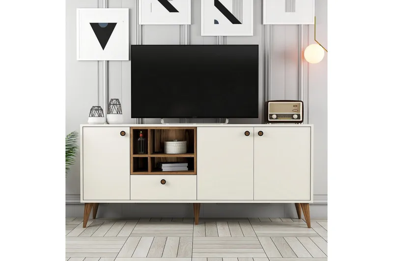 Scone Konsolipöytä 180 cm - Kerma - Huonekalut - Pöytä & ruokailuryhmä - Apupöytä & sivupöytä - Konsolipöytä