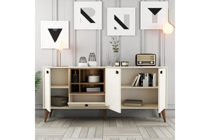 Scone Konsolipöytä 180 cm - Kerma - Huonekalut - Pöytä & ruokailuryhmä - Apupöytä & sivupöytä - Konsolipöytä