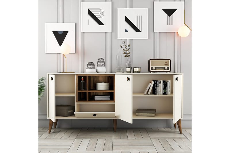 Scone Konsolipöytä 180 cm - Kerma - Huonekalut - Pöytä & ruokailuryhmä - Apupöytä & sivupöytä - Eteispöytä