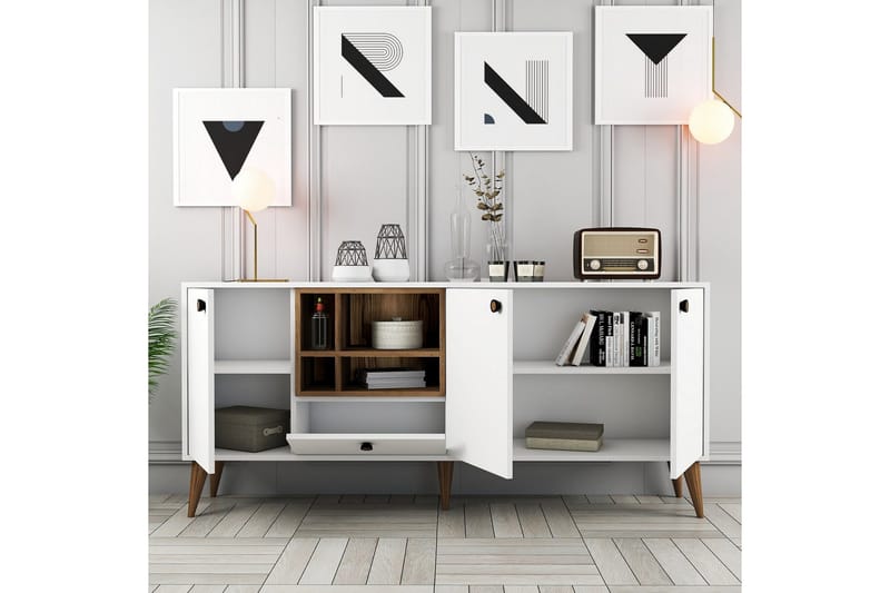 Scone Konsolipöytä 180 cm - Valkoinen - Huonekalut - Pöytä & ruokailuryhmä - Apupöytä & sivupöytä - Konsolipöytä