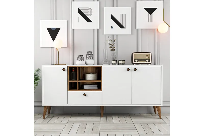 Scone Konsolipöytä 180 cm - Valkoinen - Huonekalut - Pöytä & ruokailuryhmä - Apupöytä & sivupöytä - Konsolipöytä