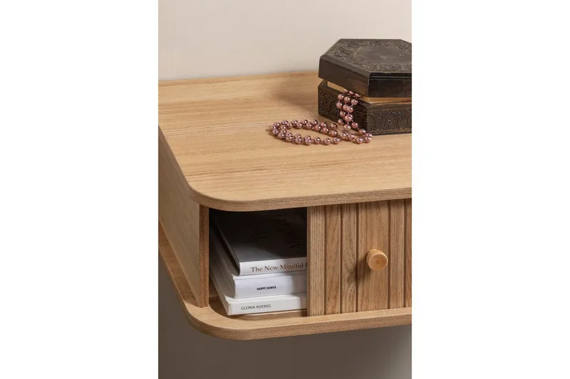 Seinälle ripustettava yöpöytä Jena - Huonekalut - Pöytä & ruokailuryhmä - Apupöytä & sivupöytä - Yöpöytä