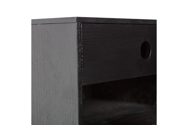 Seinälle ripustettava yöpöytä Nancy - Musta - Huonekalut - Pöytä & ruokailuryhmä - Apupöytä & sivupöytä - Yöpöytä