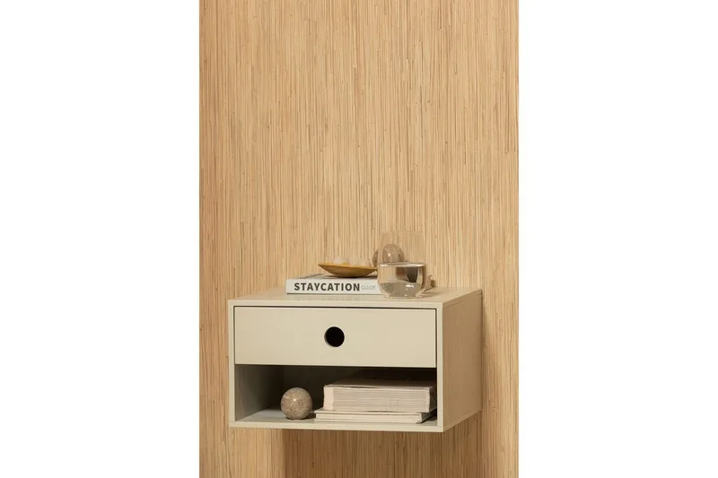 Seinälle ripustettava yöpöytä Nancy - Usva - Huonekalut - Pöytä & ruokailuryhmä - Apupöytä & sivupöytä - Yöpöytä