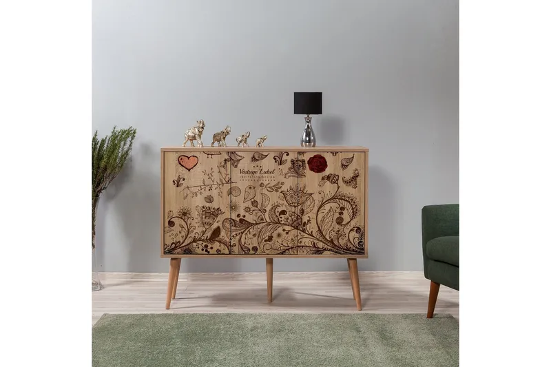 Senkki Dirk Vintage Label - Kuvioitu - Säilytys - Säilytyskalusteet - Senkki