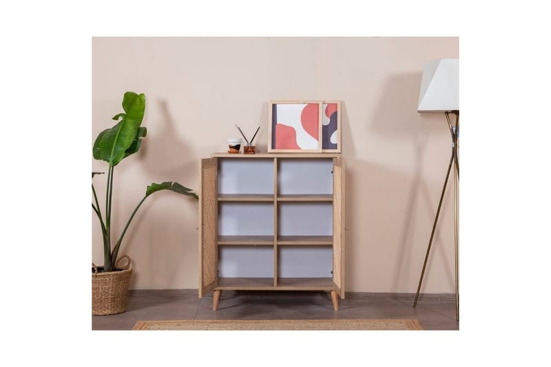 Senkki Hanhi Valkoinen / Tammi - Valkoinen / Tammi - Säilytys - Säilytyskalusteet - Senkki