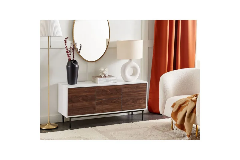 Senkki Okland Valkoinen, tumma puu - Valkoinen, tumma puu - Säilytys - Säilytyskalusteet - Senkki