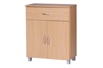 Senkki Wohnling Kalvopäällystetty lastulevy 60 x 75 cm 2 ovea 1 laatikko moderni tyyli - Säilytys - Säilytyskalusteet - Senkki