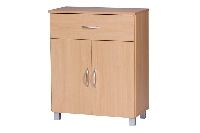 Senkki Wohnling Kalvopäällystetty lastulevy 60 x 75 cm 2 ovea 1 laatikko moderni tyyli - Säilytys - Säilytyskalusteet - Senkki