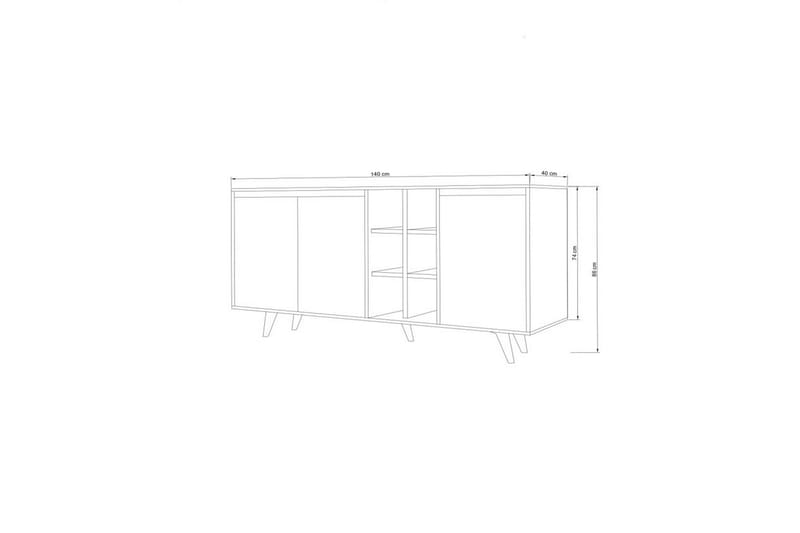 Seria Konsolipöytä 140 cm - Beige - Huonekalut - Pöytä & ruokailuryhmä - Apupöytä & sivupöytä - Konsolipöytä