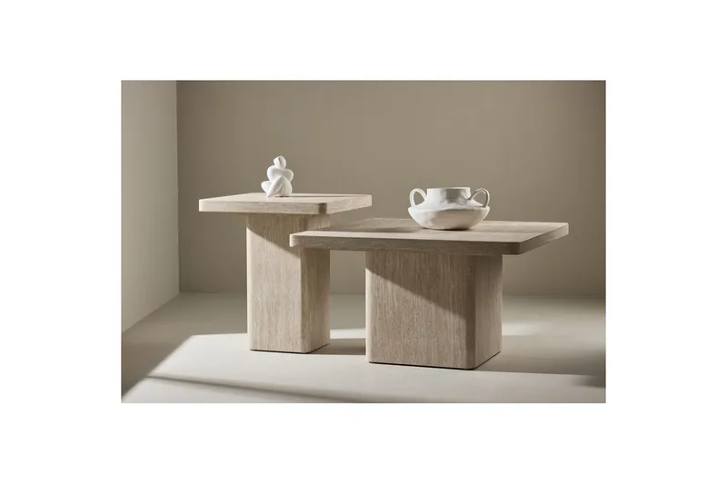 Set table Beige - Huonekalut - Pöytä & ruokailuryhmä - Apupöytä & sivupöytä - Sarjapöytä