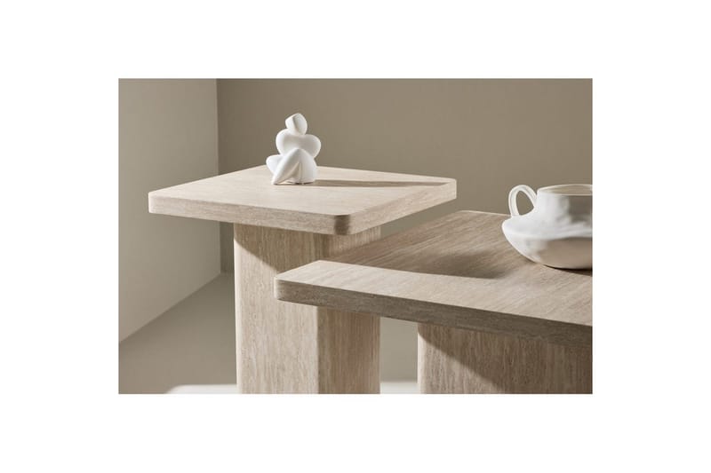 Set table Beige - Huonekalut - Pöytä & ruokailuryhmä - Apupöytä & sivupöytä - Sarjapöytä