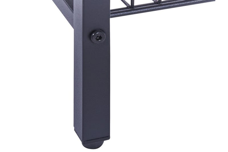 Sidobord mörkt trä med svart KENNER Black||Dark wood - Huonekalut - Pöytä & ruokailuryhmä - Apupöytä & sivupöytä - Tarjotinpöytä & pikkupöytä