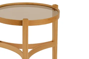 Sisäkkäiset pöydät (2 kpl) Wallxpert Cleo-hylly (50 x 60 x 50 cm) tammi läpinäkyvä - Tammi - Huonekalut - Pöytä & ruokailuryhmä - Apupöytä & sivupöytä - Sarjapöytä