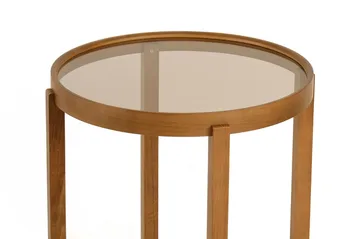 Sisäkkäiset pöydät (3 osaa) Wallxpert Milas (45 x 55 x 45 cm) Läpinäkyvä pähkinä - Läpinäkyvä pähkinä - Huonekalut - Pöytä & ruokailuryhmä - Apupöytä & sivupöytä - Sarjapöytä
