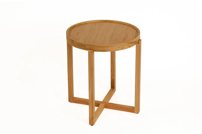 Sisäkkäiset pöydät (3 osaa) Wallxpert Milas (45 x 55 x 45 cm) Tammi - Tammi - Huonekalut - Pöytä & ruokailuryhmä - Apupöytä & sivupöytä - Sarjapöytä