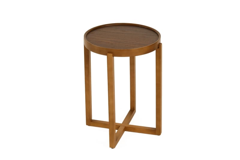 Sisäkkäiset pöydät (3 osaa) Wallxpert Milas (45 x 55 x 45 cm) pähkinä - pähkinä - Huonekalut - Pöytä & ruokailuryhmä - Apupöytä & sivupöytä - Sarjapöytä