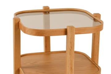 Sisäkkäiset pöydät (2 kpl) Wallxpert Alaska (50 x 60 x 50 cm) tammi läpinäkyvä - Tammi - Huonekalut - Pöytä & ruokailuryhmä - Apupöytä & sivupöytä - Sarjapöytä