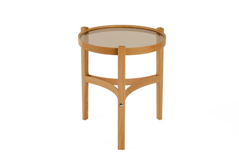 Sisäkkäiset pöydät (2 kpl) Wallxpert Cleo-hylly (50 x 60 x 50 cm) tammi läpinäkyvä - Tammi - Huonekalut - Pöytä & ruokailuryhmä - Apupöytä & sivupöytä - Sarjapöytä