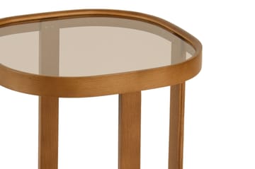 Sisäkkäiset pöydät (2 kpl) Wallxpert Hisar (50 x 58 x 50 cm) Pähkinäpuu läpinäkyvä - Pähkinä - Huonekalut - Pöytä & ruokailuryhmä - Apupöytä & sivupöytä - Sarjapöytä