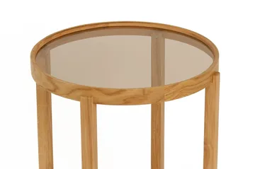 Sisäkkäiset pöydät (3 osaa) Wallxpert Milas (45 x 55 x 45 cm) Läpinäkyvä tammi - Läpinäkyvä tammi - Huonekalut - Pöytä & ruokailuryhmä - Apupöytä & sivupöytä - Sarjapöytä