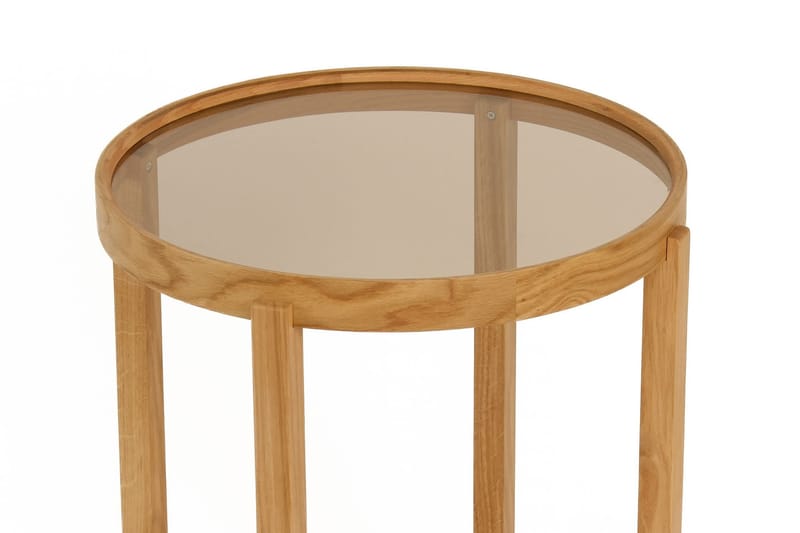 Sisäkkäiset pöydät (3 osaa) Wallxpert Milas (45 x 55 x 45 cm) Läpinäkyvä tammi - Läpinäkyvä tammi - Huonekalut - Pöytä & ruokailuryhmä - Apupöytä & sivupöytä - Sarjapöytä