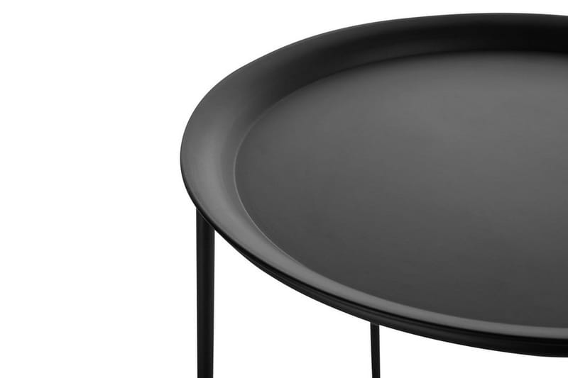 Sivupöytä 2 kpl Twins 40x40 cm - Musta - Huonekalut - Pöytä & ruokailuryhmä - Apupöytä & sivupöytä - Sarjapöytä