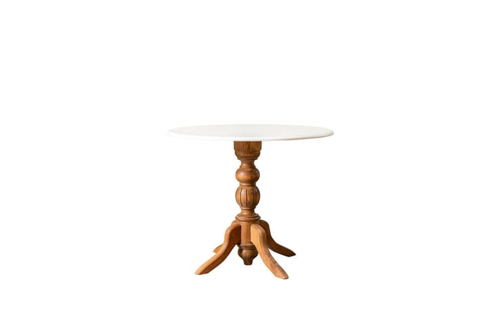 Sivupöytä Albero 90 cm - Pähkinä/Valkoinen - Lamppupöytä - Tarjotinpöytä & pikkupöytä