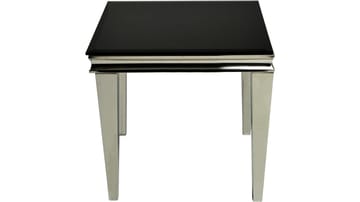 Sivupöytä Andvik 60x60x57 cm - Musta lasi - Huonekalut - Pöytä & ruokailuryhmä - Apupöytä & sivupöytä - Tarjotinpöytä & pikkupöytä